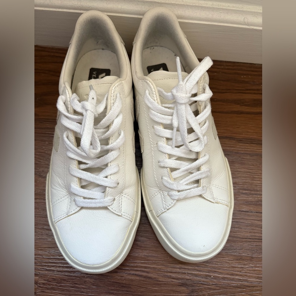 Veja Extra White and Natural Sneakers - Picture 6 of 8